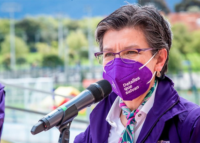 La alcaldesa de Bogotá no logró escaparse del Covid