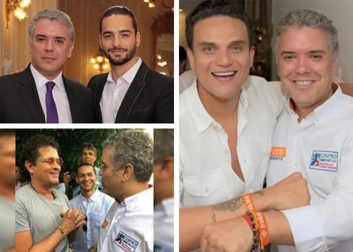 Silvestre, Maluma y Carlos Vives: los mejores amigos del presidente Duque