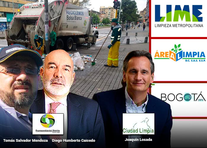 Las basuras de Bogotá en manos de extranjeros y un par de colombianos