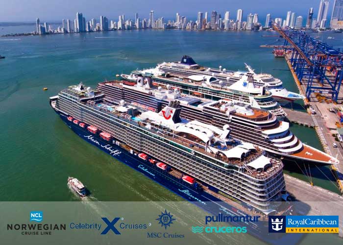 Cinco multinacionales de cruceros de lujo que dependen de las vacunas para volver a Colombia