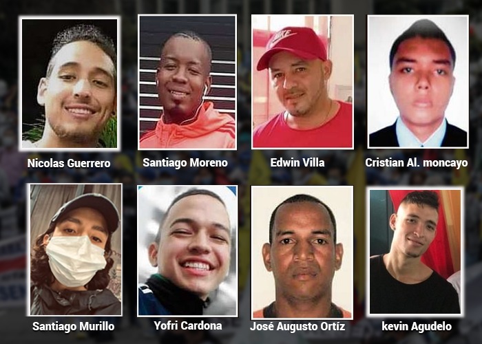 Nicolás Guerrero y otros 23 muchachos asesinados en las calles de Colombia