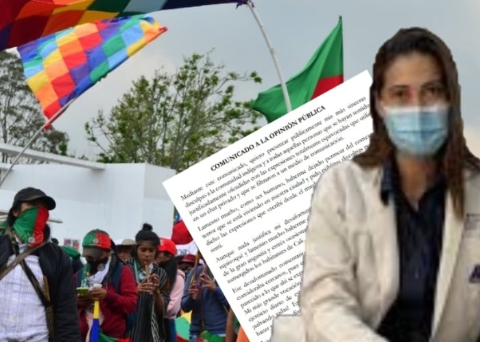 La doctora de Imbanaco le pide perdón a los indígenas