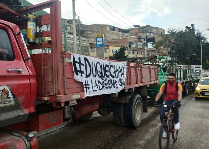 Estas vías de Colombia han sido bloqueadas por los camioneros