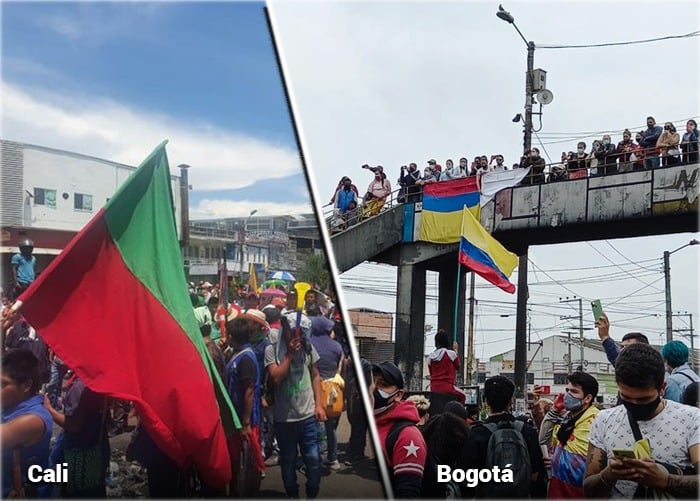 Los colombianos insisten en marchar