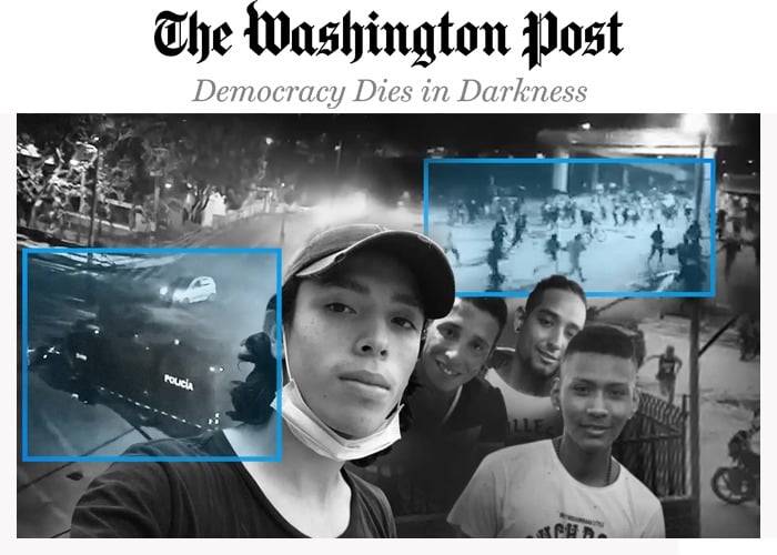Las pruebas que publicó The Washington Post de 4 asesinatos en las protestas