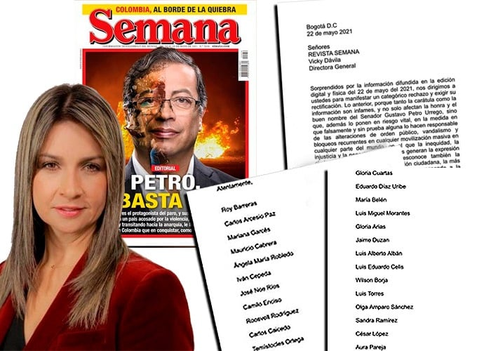 Empresarios y líderes de opinión rechazan la portada de Semana contra Petro