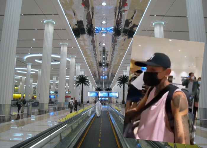 Por su pinta, La Liendra es detenido en el Aeropuerto de Dubai