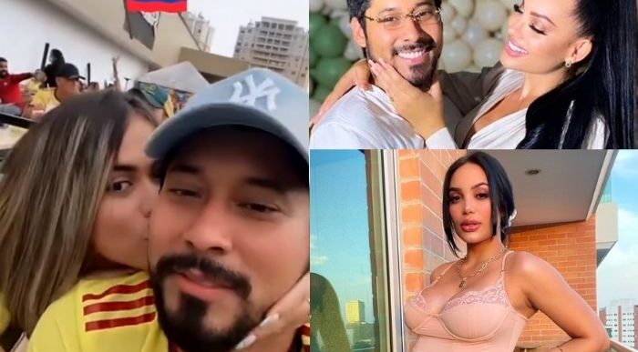  - Mientras Andrea Valdiri tenía a su hija, el papá de la niña celebraba el gol de Borja