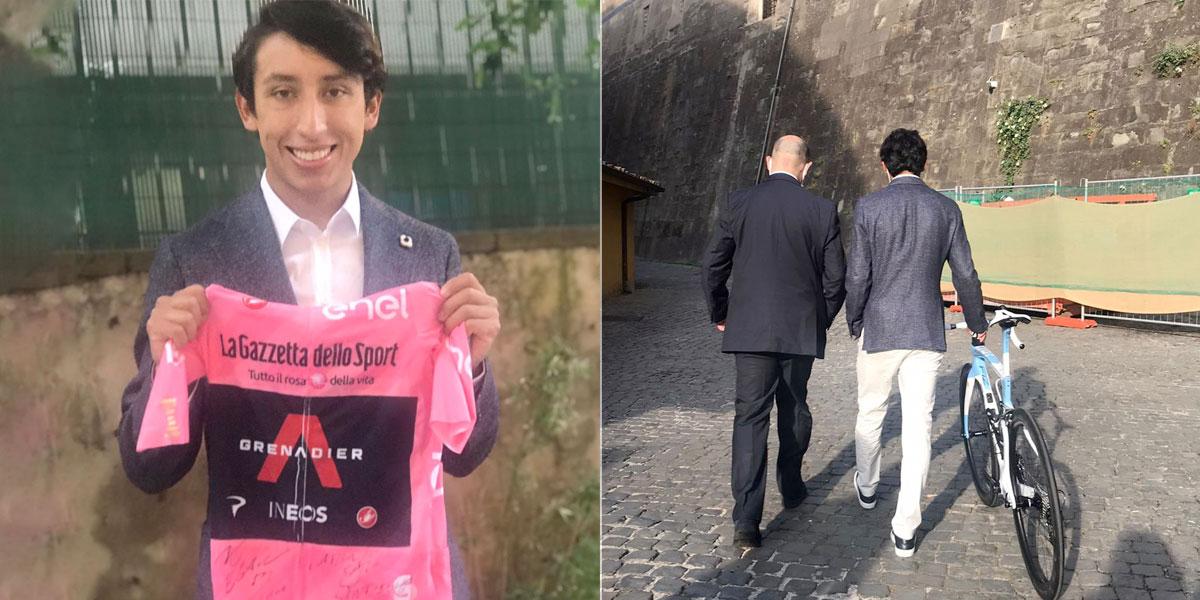 La bicicleta que Egan Bernal le regaló al Papa Francisco