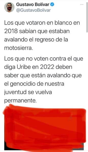 El único en este país que tiene derecho a votar en blanco es Gustavo Bolívar - -- Las2orillas - El único en este país que tiene derecho a votar en blanco es Gustavo Bolívar