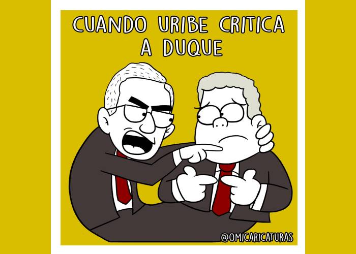 Caricatura: Cuando Duque critica a Uribe