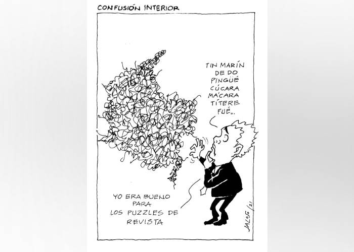 Caricatura: Confusión interior