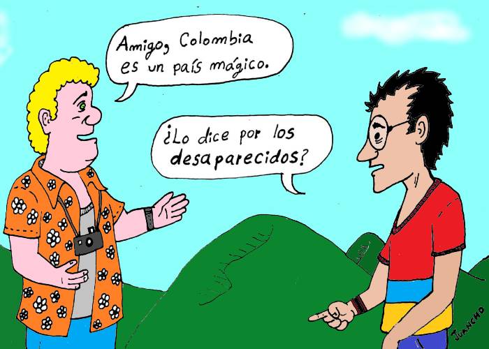 Caricatura: Desaparecidos en el paro nacional