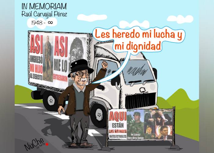 Caricatura: Don Raúl, un héroe en la lucha contra el terror de Estado