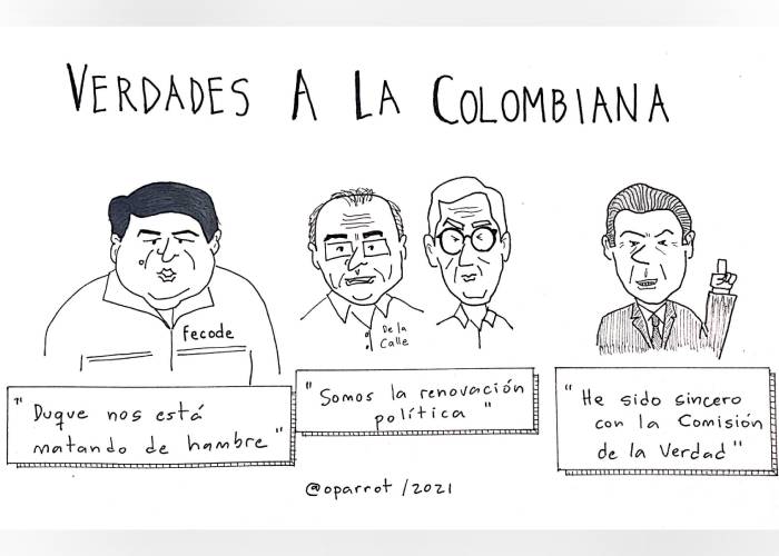 Caricatura: Verdades a la colombiana