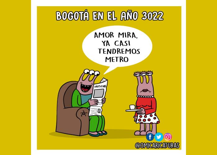 Caricatura: Bogotá en el año 3022