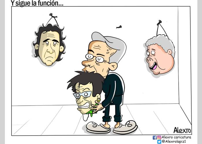 Caricatura: Y sigue la función