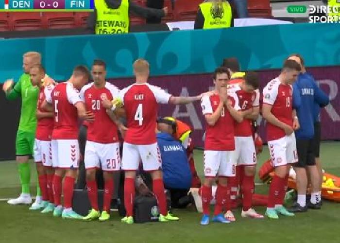 Drama en la Eurocopa: Eriksen se desploma en pleno partido