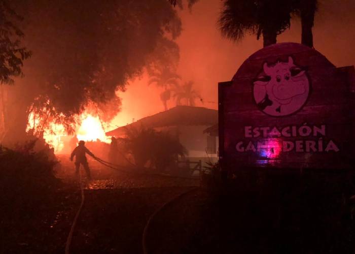 El incendio que desveló a los trabajadores de Panacá