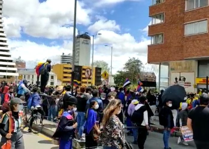 Colombianos en las calles aplauden llegada de CIDH al país