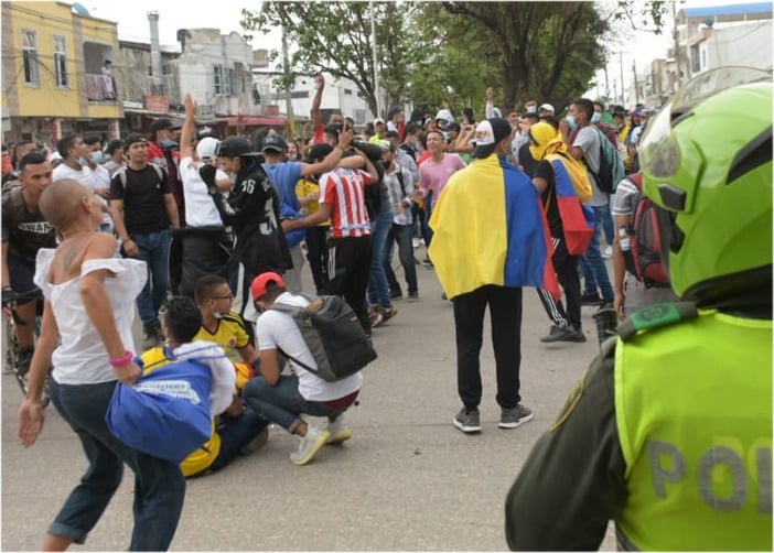 Cuando es inmoral gritar un gol de Colombia