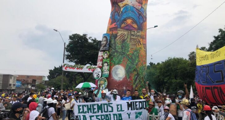  - Multitudinario acto para inaugurar el Monumento a la Resistencia en Cali