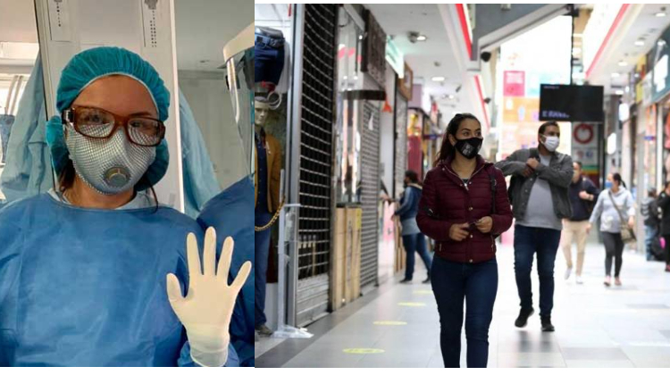 Alegría del comercio y dolor de los profesionales de la salud