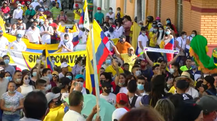 Sevilla Valle, otra capital de la protesta en Colombia