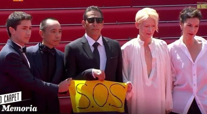  - Hasta a la alfombra roja de Cannes llegan las protestas del Paro Nacional