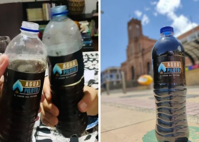 Agua sucia y embotellada para rechazar el fracking en el Congreso