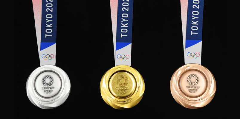 Las medallas olímpicas se hicieron con celulares y computadores reciclados