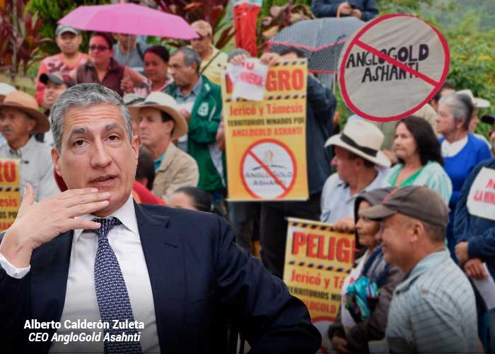 El colombiano Alberto Calderón, cabeza de Ashanti Gold, a frentear el lío de la mina Quebradona