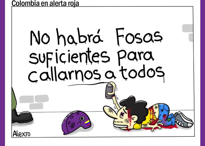 Caricatura: Colombia, en alerta roja