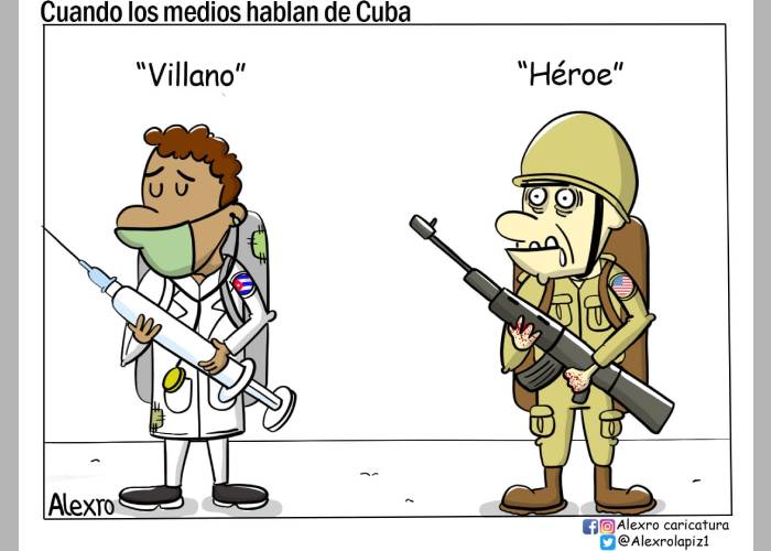 Caricatura: Cuando los medios hablan de Cuba
