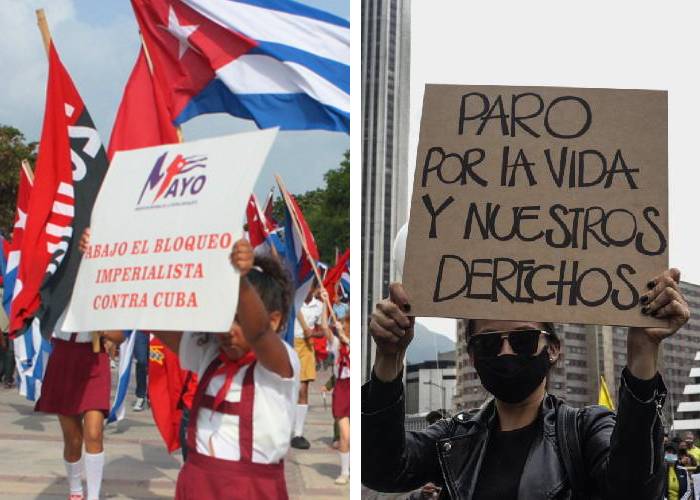 Los bloqueos de acá y los de allá