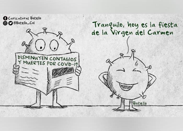 Caricatura: Fiesta de la Virgen del Carmen