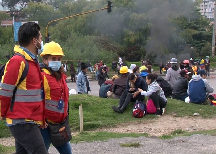 Las protestas en la piel de un gestor de convivencia