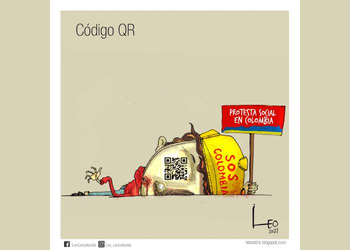 Caricatura: Código QR