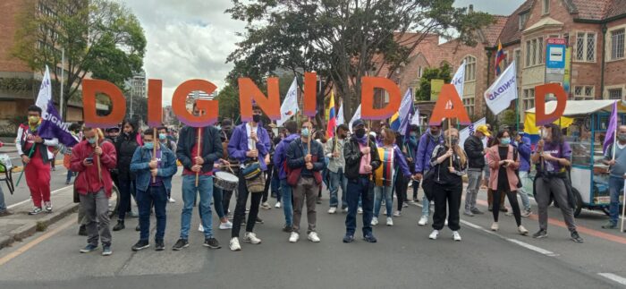  - Las calles de Bogotá empiezan a llenarse de manifestantes