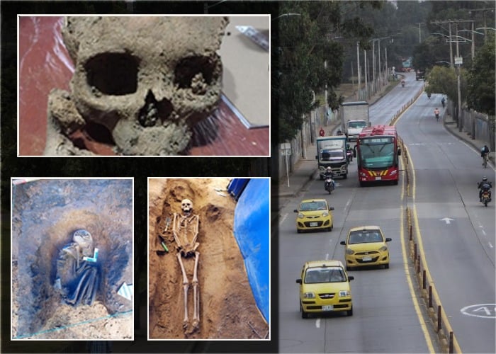 Las 26 tumbas muiscas que encontraron en la avenida Caracas de Bogotá