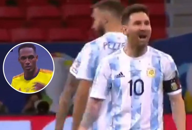 Video: El momento exacto en el que Messi se venga de los bailecitos ridículos de Yerry Mina