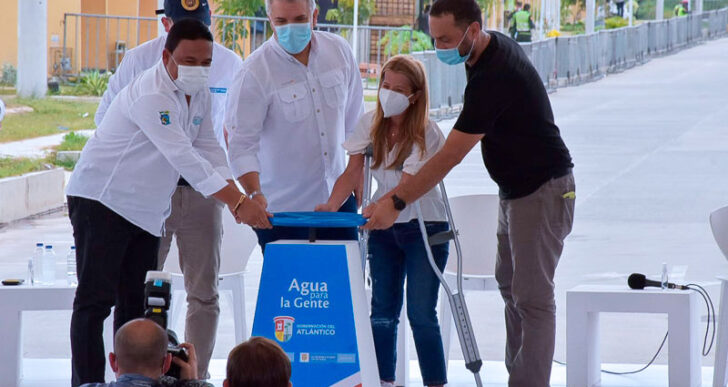  - Duque y Noguera entregaron obras que garantizan agua potable 24 horas del día en Atlántico