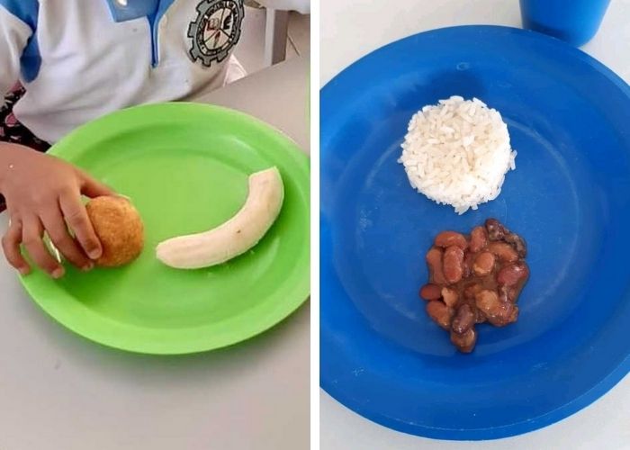 El miserable desayuno y almuerzo que le daban a niños pobres en La Guajira