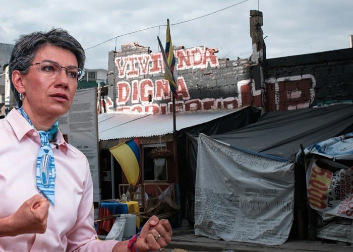 Cambuches en pleno centro de Bogotá