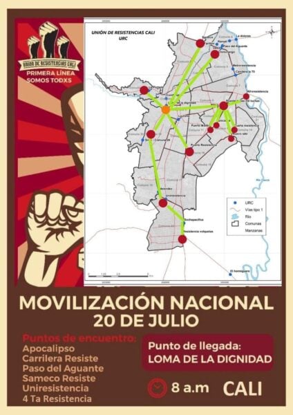  - Video: Así empiezan a salir manifestantes de Siloé