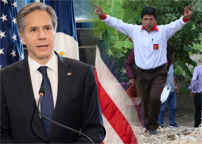 El secretario de Estado de EEUU felicita a Pedro Castillo y le pide mediar en Venezuela y Cuba