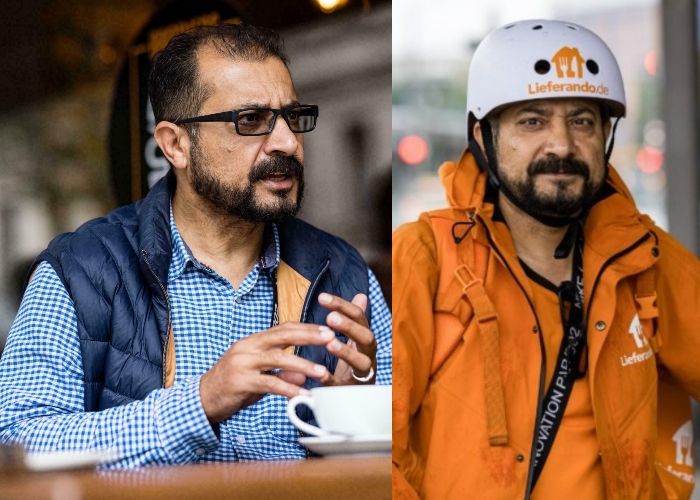 El exministro afgano que terminó repartiendo comida en bicicleta