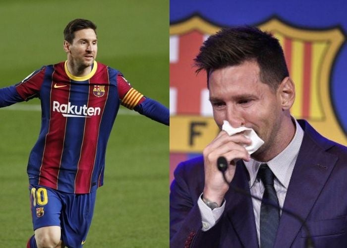 Video: Con lágrimas, Messi se despide del Barcelona