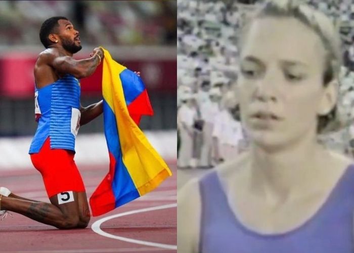 Zambrano y Restrepo, los únicos atletas de sudamérica en montarse al podio de los 400m planos en Olímpicos