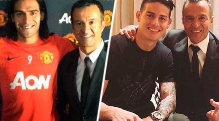 Jorge Mendes James y Falcao - Jorge Mendes, el empresario detrás de los fracasos de James y Falcao